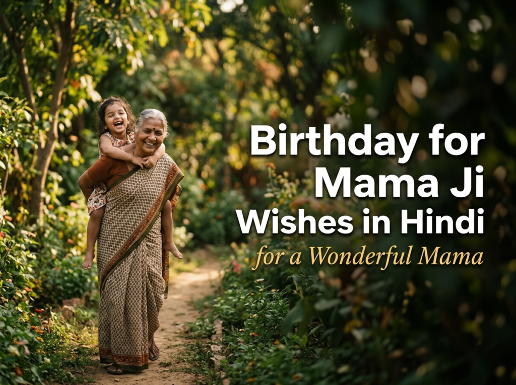 Birthday Wishes for Mama Ji in Hindi