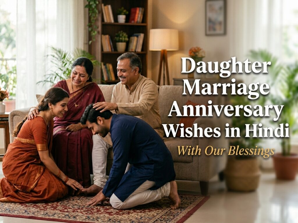 Daughter Marriage Anniversary Wishes in Hindi