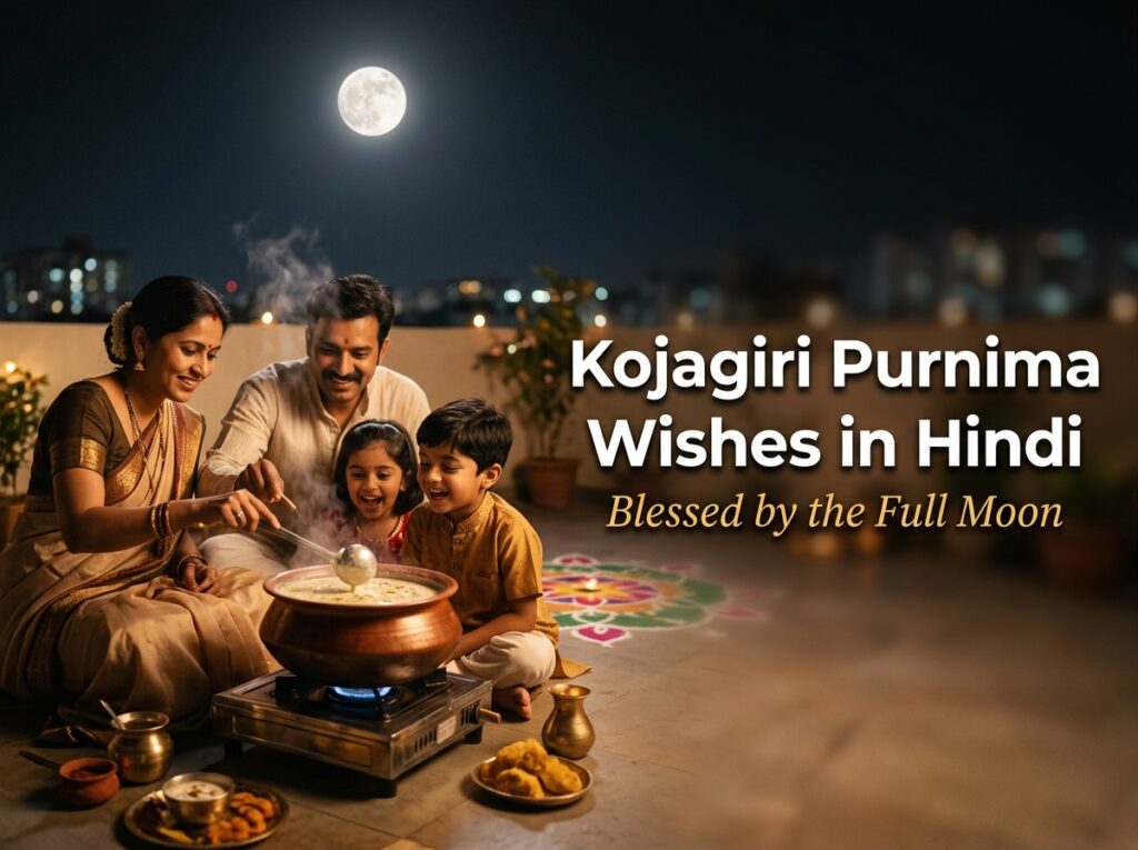 Kojagiri Purnima Wishes in Hindi