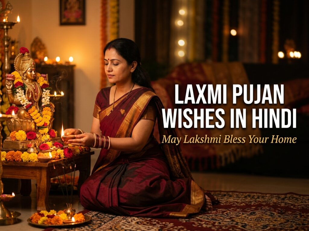Laxmi Pujan Wishes in Hindi