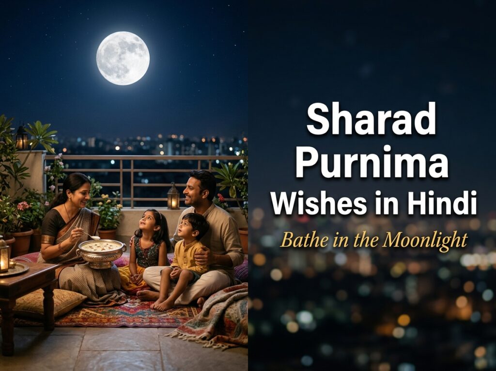 Sharad Purnima Wishes in Hindi