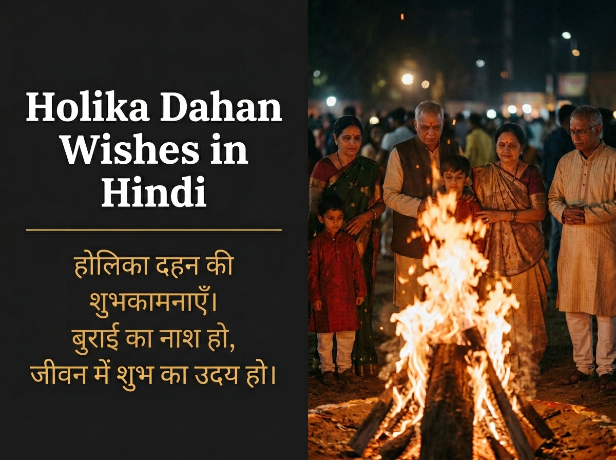 Holika Dahan Wishes in Hindi
