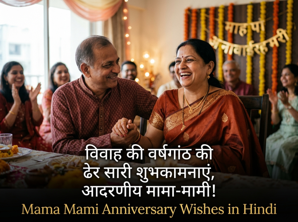 Mama Mami Anniversary Wishes in Hindi