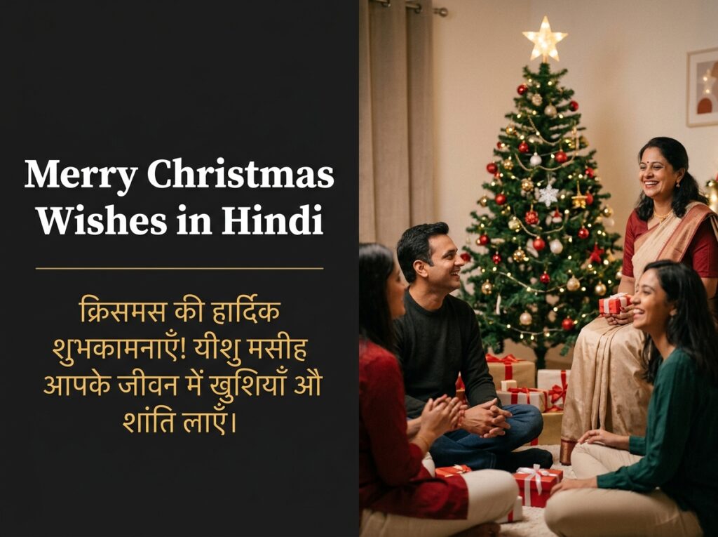 Merry Christmas Wishes in Hindi