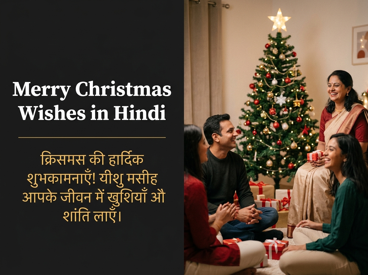 Merry Christmas Wishes in Hindi