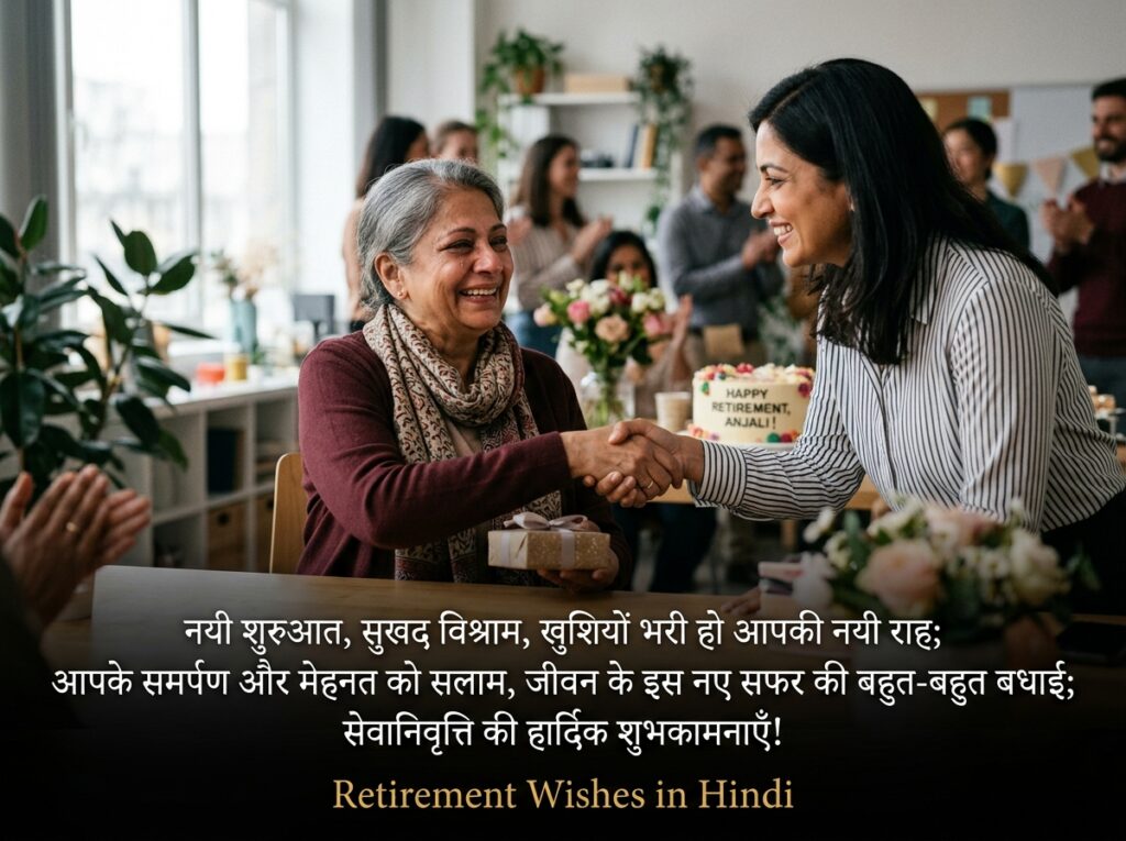 Retirement Wishes in Hindi