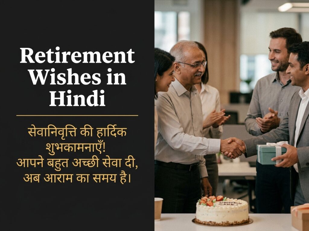 Retirement Wishes in Hindi