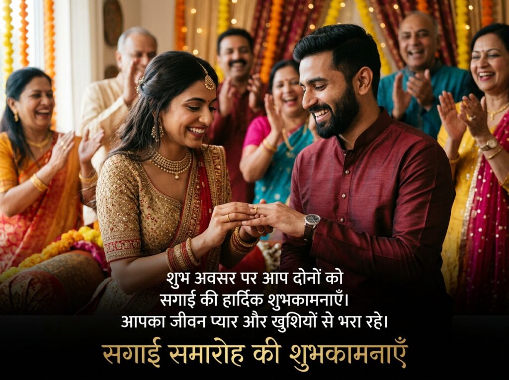 Ring Ceremony Wishes in Hindi