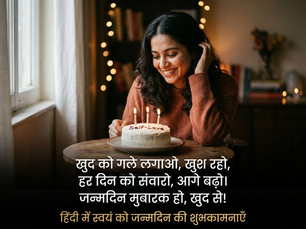 Self Birthday Wishes in Hindi