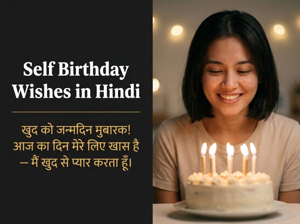 Self Birthday Wishes in Hindi
