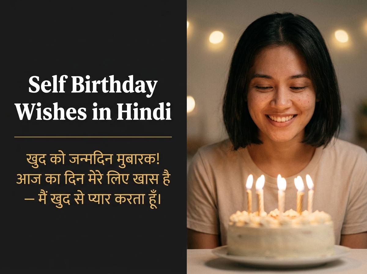 Self Birthday Wishes in Hindi