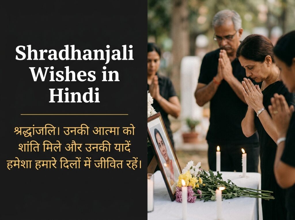 Shradhanjali / Condolence Wishes in Hindi