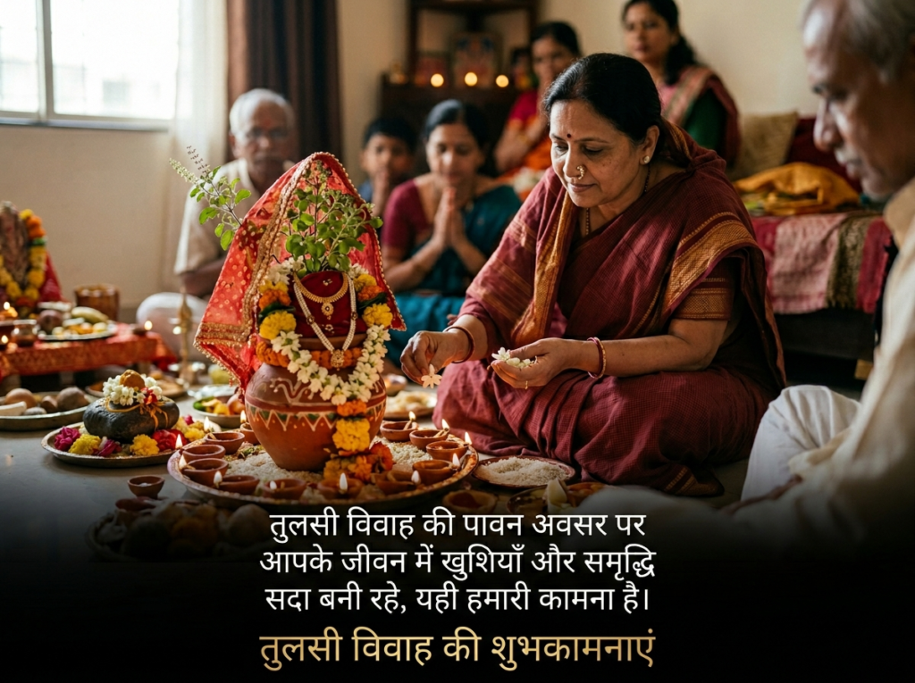 Tulsi Vivah Wishes in Hindi
